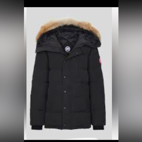 Canada Goose Men’s Carson Fur Trimmed Hooded Parka size Medium - Picture 1 of 15